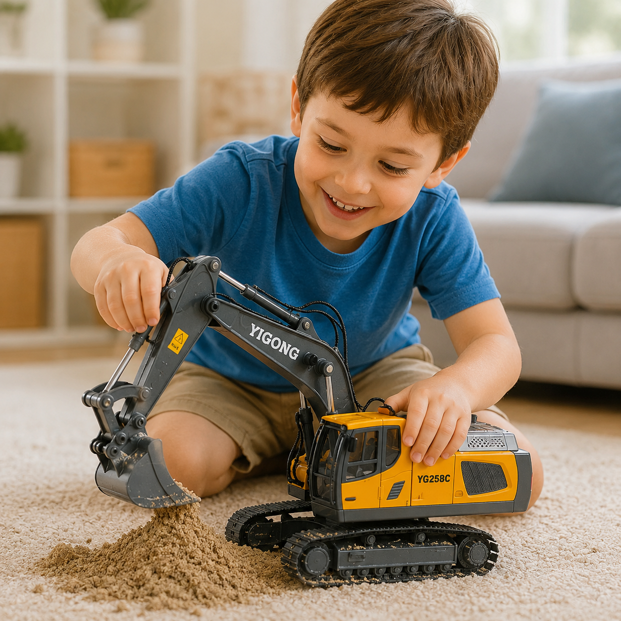 Toy Blox Escavadeira RC – Controlado por Controle Remoto