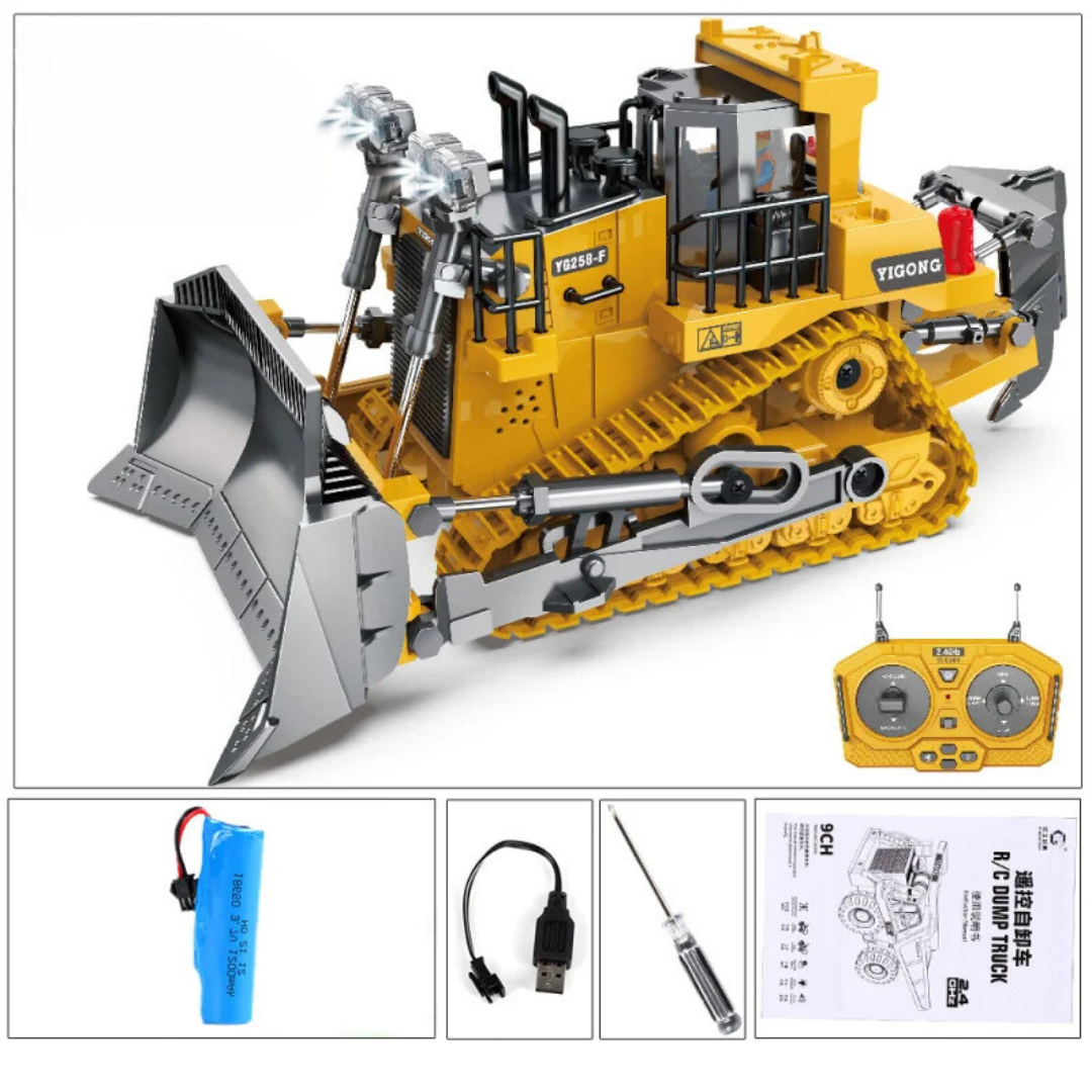 Toy Blox Escavadeira RC – Veículo de Engenharia Controlado por Remoto