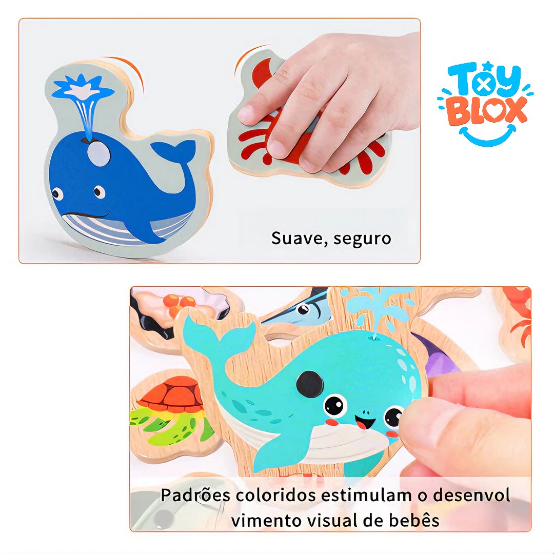 Pescaria Magnéticos infantil De Madeira