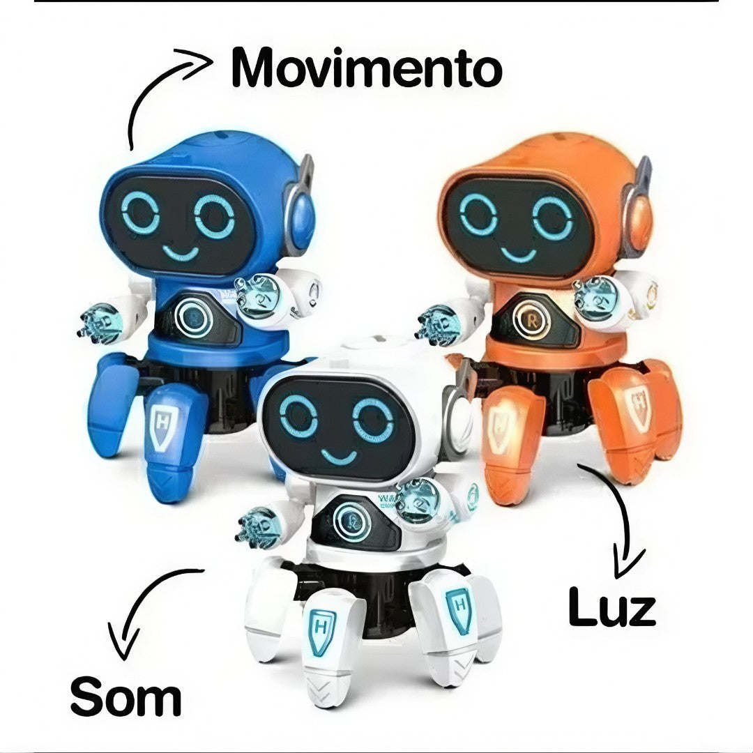 🤖 RoboSpider™ – Aranha Dançarina com Luzes, Som e Movimento