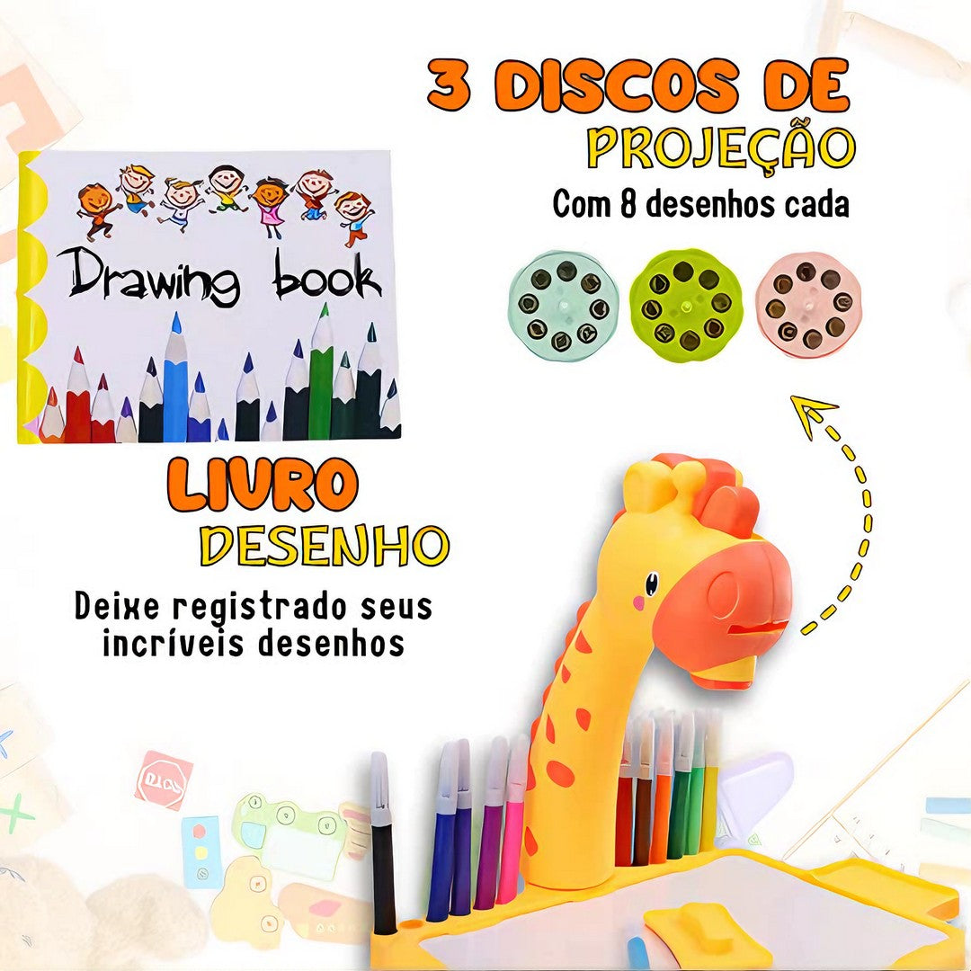 GiraLousa Mágica – Projetor Infantil de Desenho