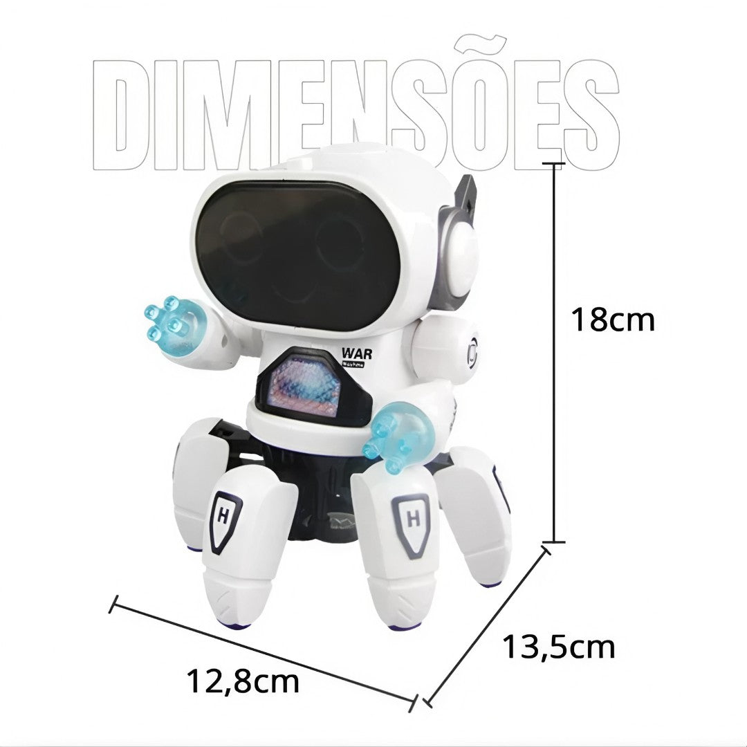 🤖 RoboSpider™ – Aranha Dançarina com Luzes, Som e Movimento