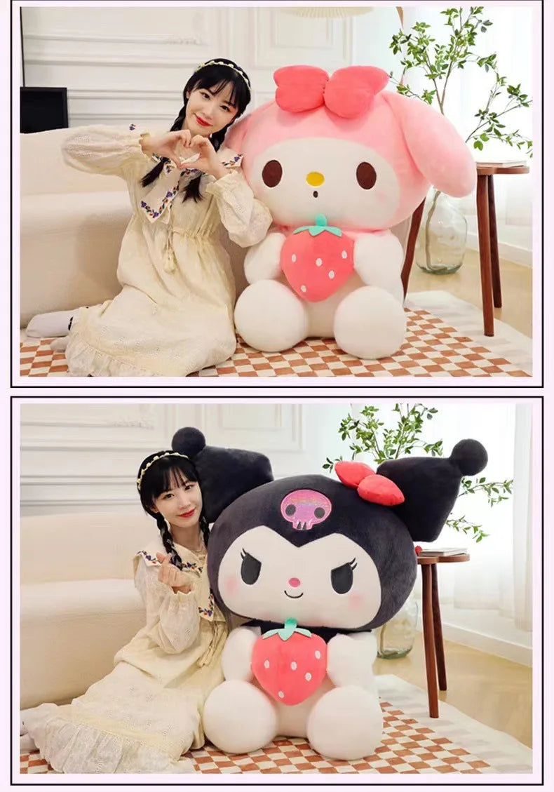 Toy Blox Kuromi Moranguinho – Almofada de Pelúcia Fofa