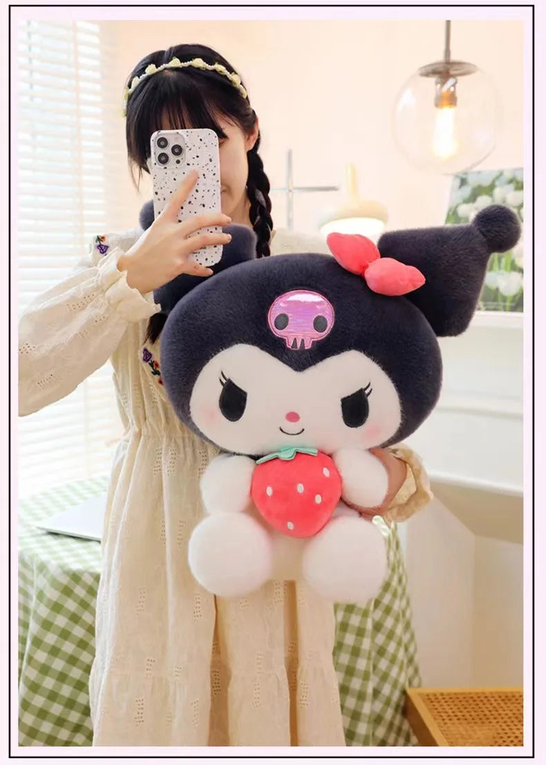 Toy Blox Kuromi Moranguinho – Almofada de Pelúcia Fofa