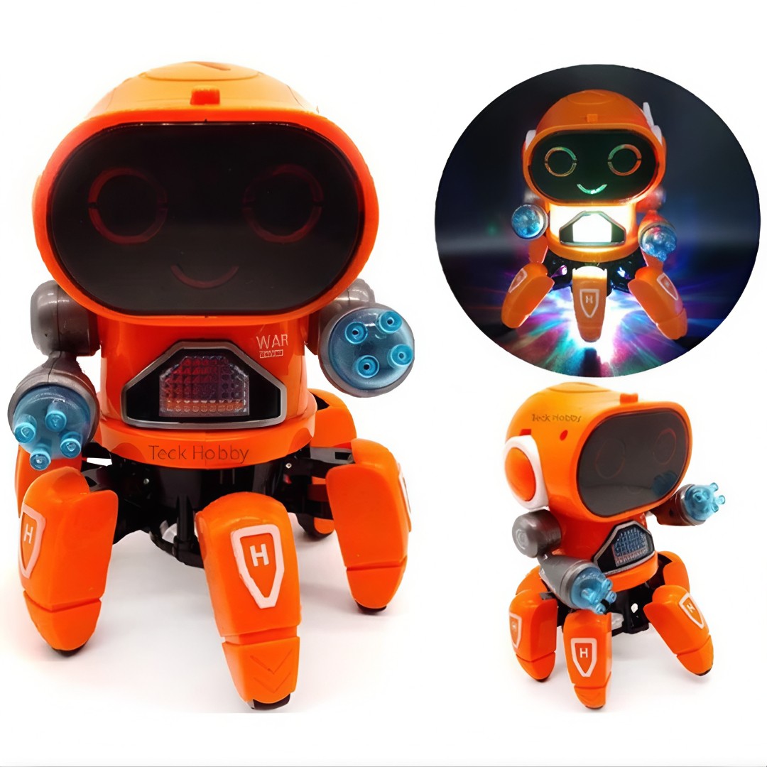 🤖 RoboSpider™ – Aranha Dançarina com Luzes, Som e Movimento