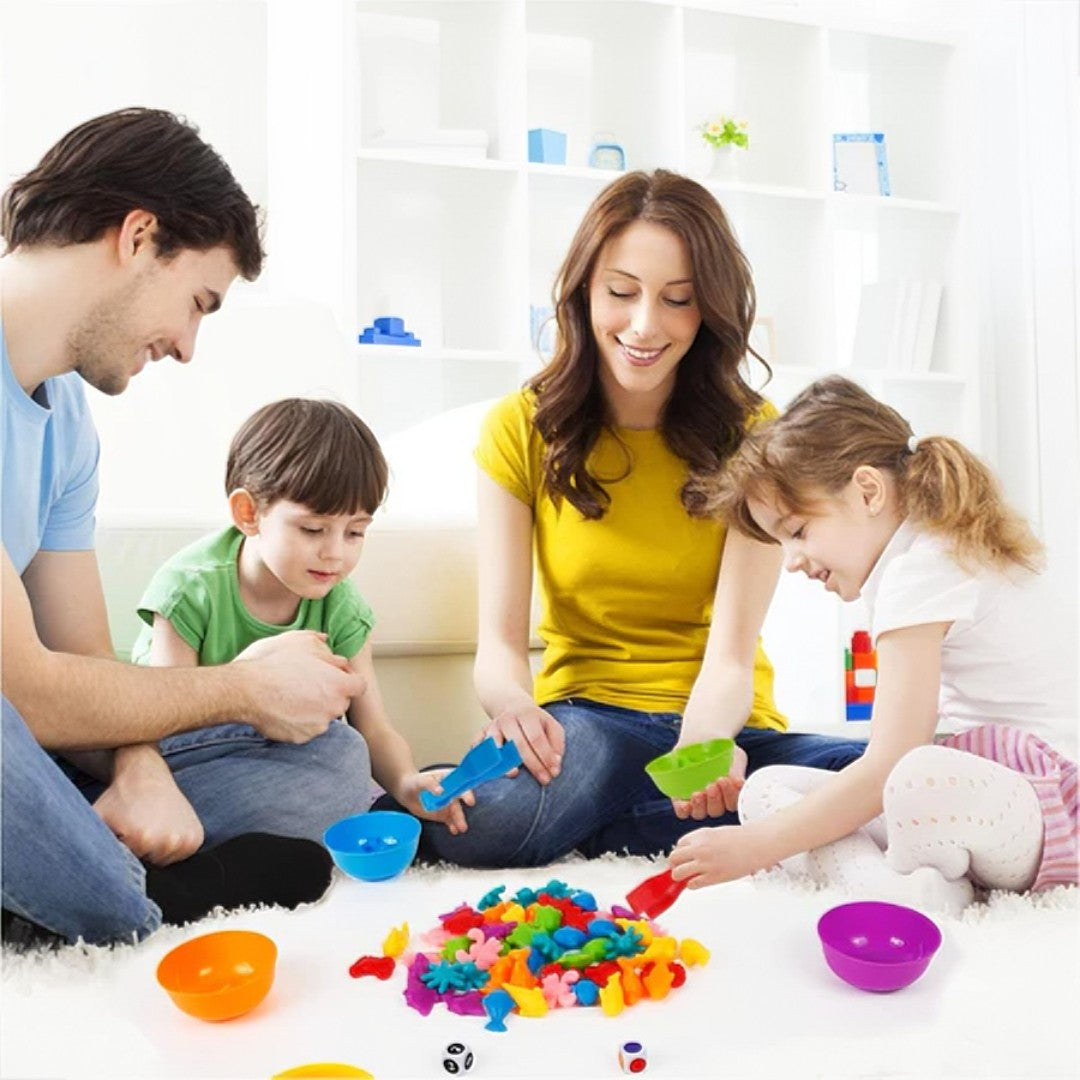 🧩 ColorFun™ – Brinquedo Educativo Montessori de Cores e Coordenação Motora