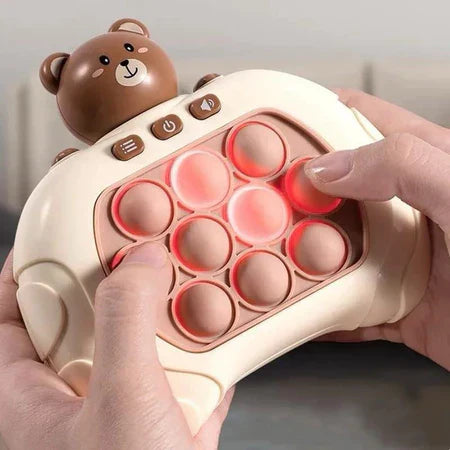 Pop Quick Push Bubbles Game Machine para crianças, brinquedos dos desenhos animados, diversão