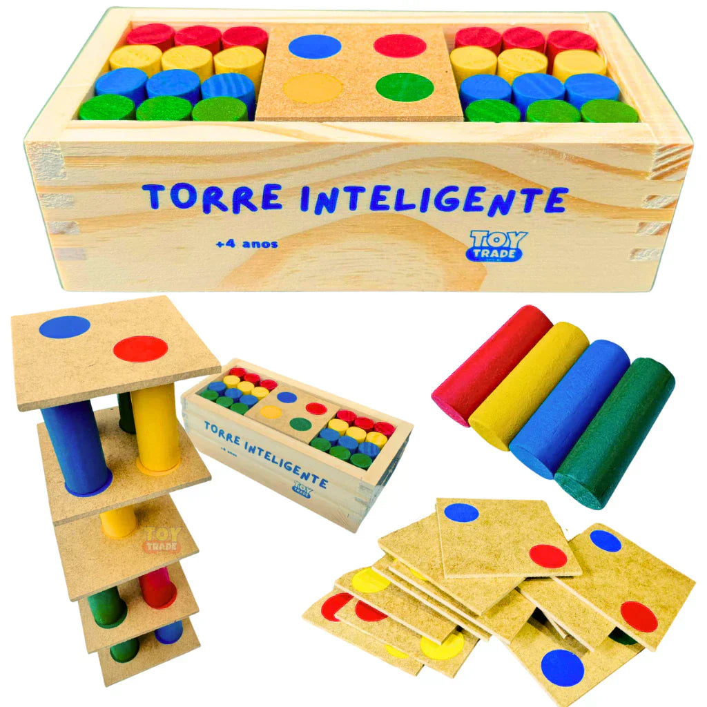 JOGO TORRE INTELIGENTE EM MADEIRA